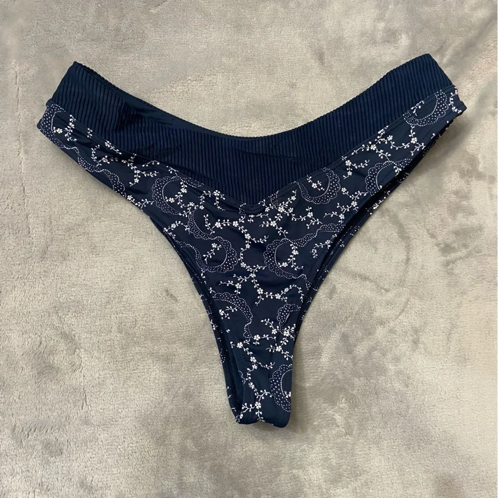New! Frankie’s Bikinis Bellamy Ribbed Bikini Bottom 10722